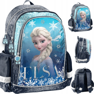 Viackomorový školský batoh Frozen Paso biely, Odtiene modrej, Odtiene sivej a striebornej, Multicolor 22 l